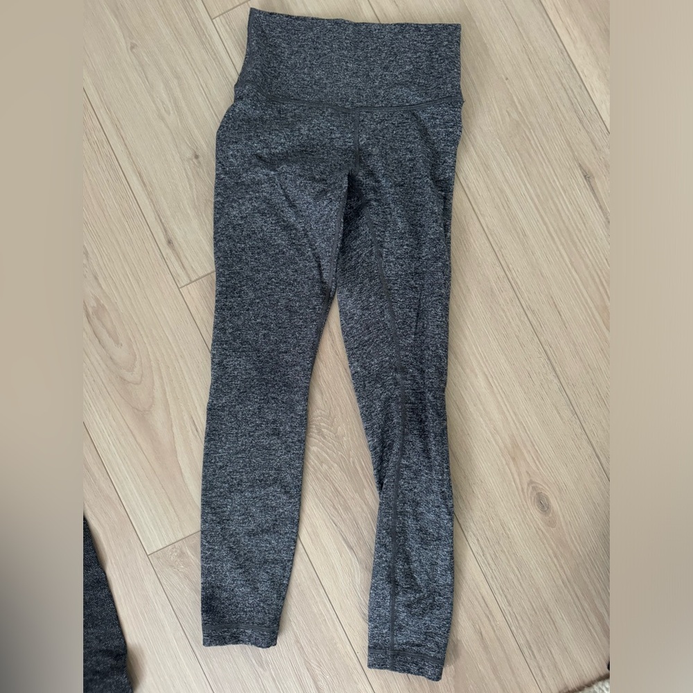 Lululemon leggings- charcoal gray